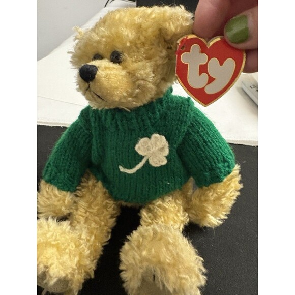 TY The Attic Treasures Collection Blarney Irish Bear NEW Kiss Me I'm Irish - Picture 4 of 7
